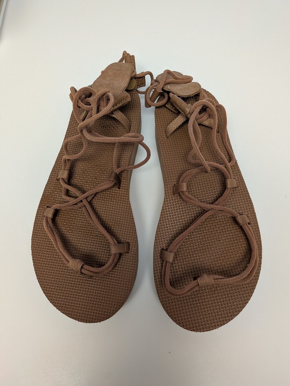 Women's Teva Midform Infinity Sandal Tan Sz. 7 Euc